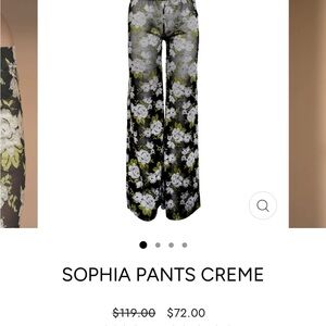 Underprotection LACE Floral Black and White Pants